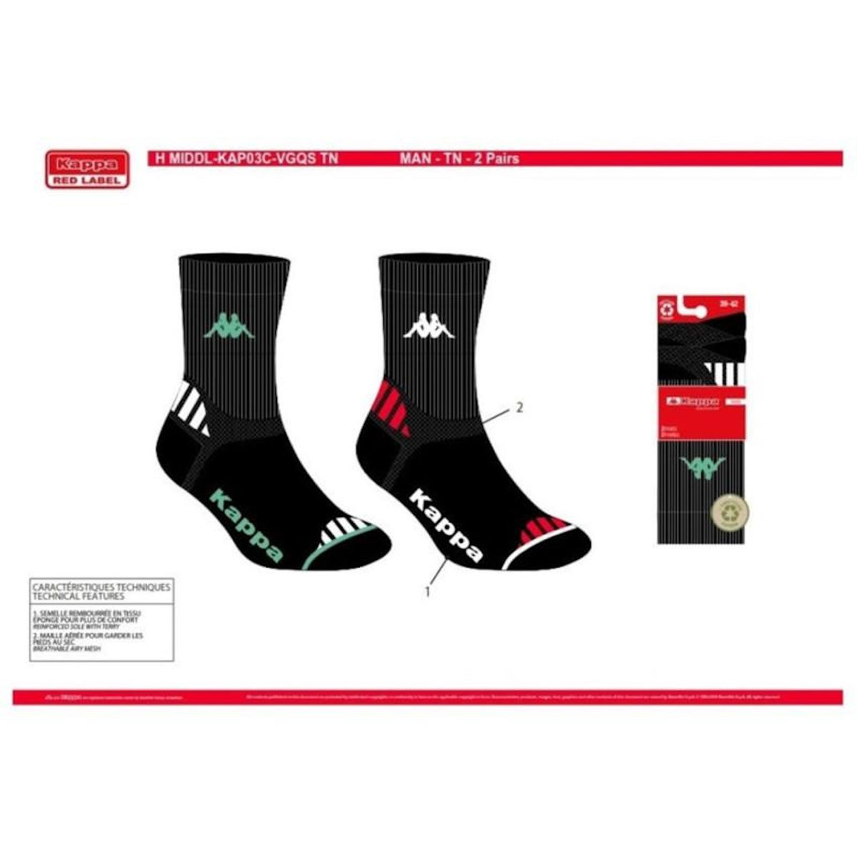KAPPA Chaussettes Homme KAPPA