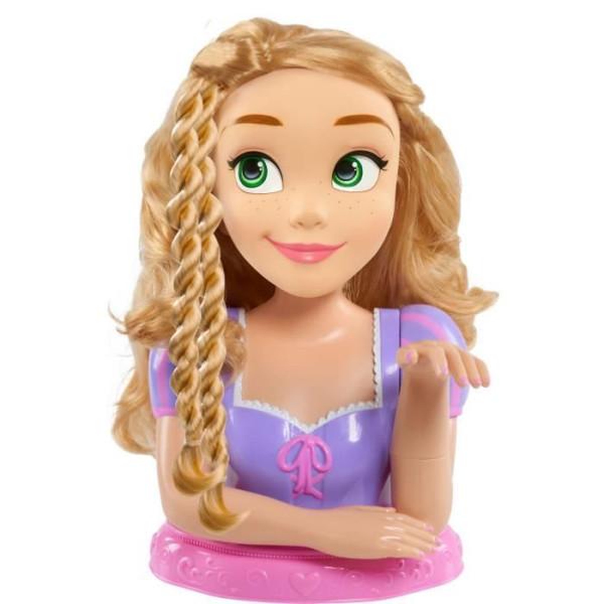 Voir la diapositive 5 : MARKET24 Tete a coiffer - disney - raiponce deluxe - 12 accessoires - faux flacon de vernis - guide coiffure