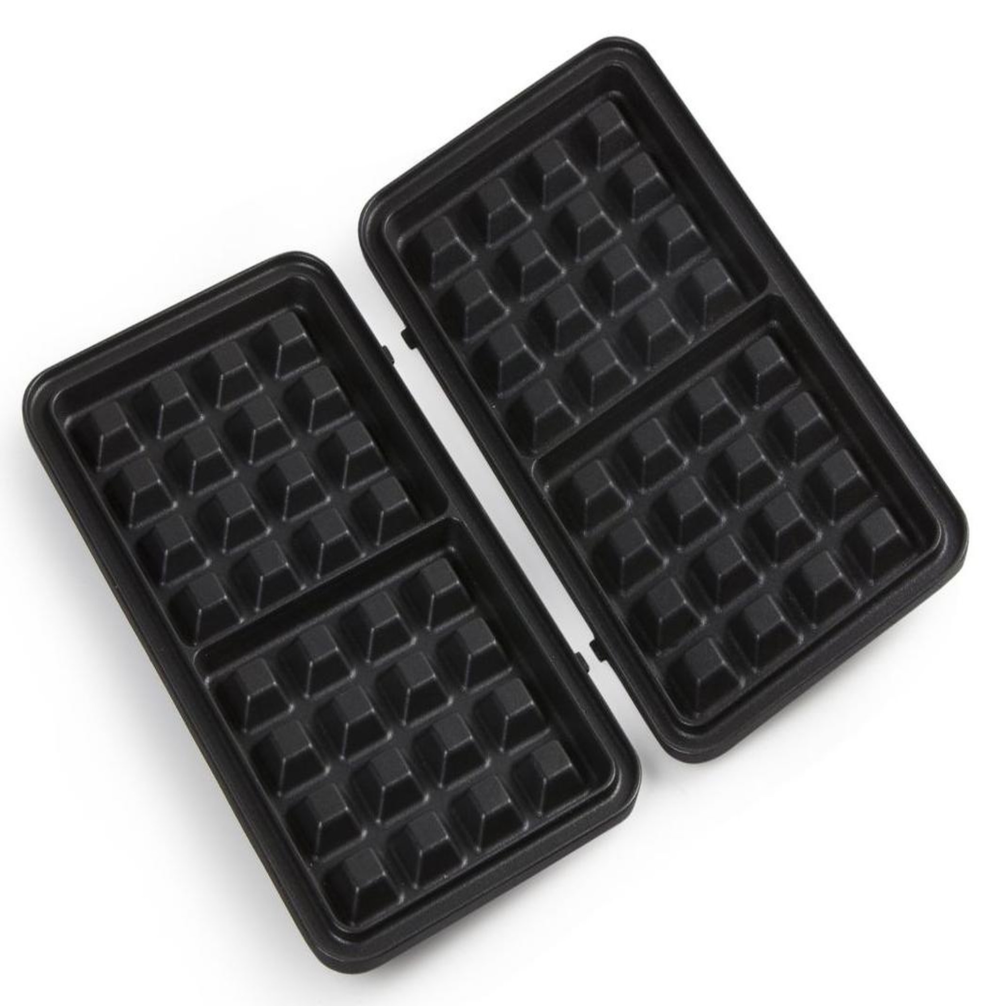 Voir la diapositive 3 : Domo Croque-gaufre-grill 3en1 1000w argent/noir - do9136c