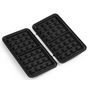 Voir la diapositive 3 : Domo Croque-gaufre-grill 3en1 1000w argent/noir - do9136c
