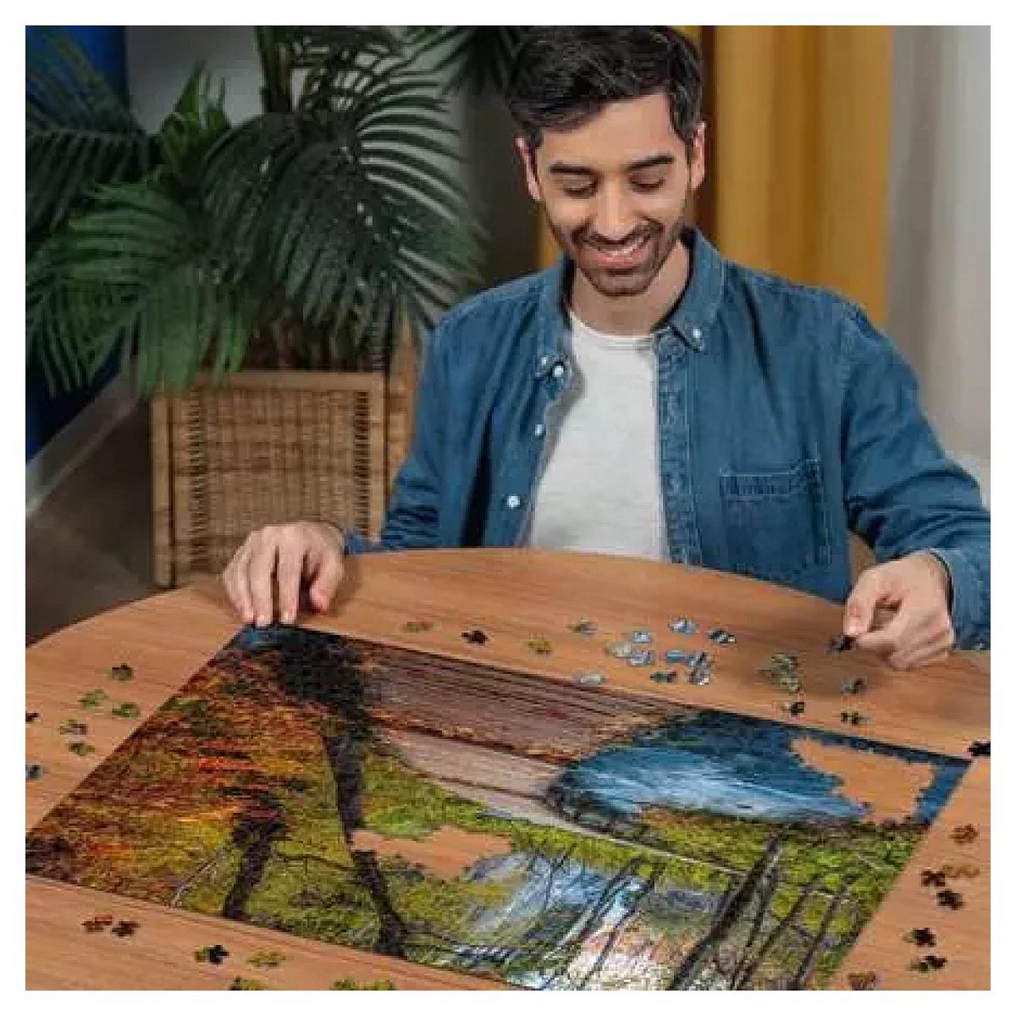 Voir la diapositive 3 : RAVENSBURGER Puzzle 1000 pièces - Chemin boisé d'Automne