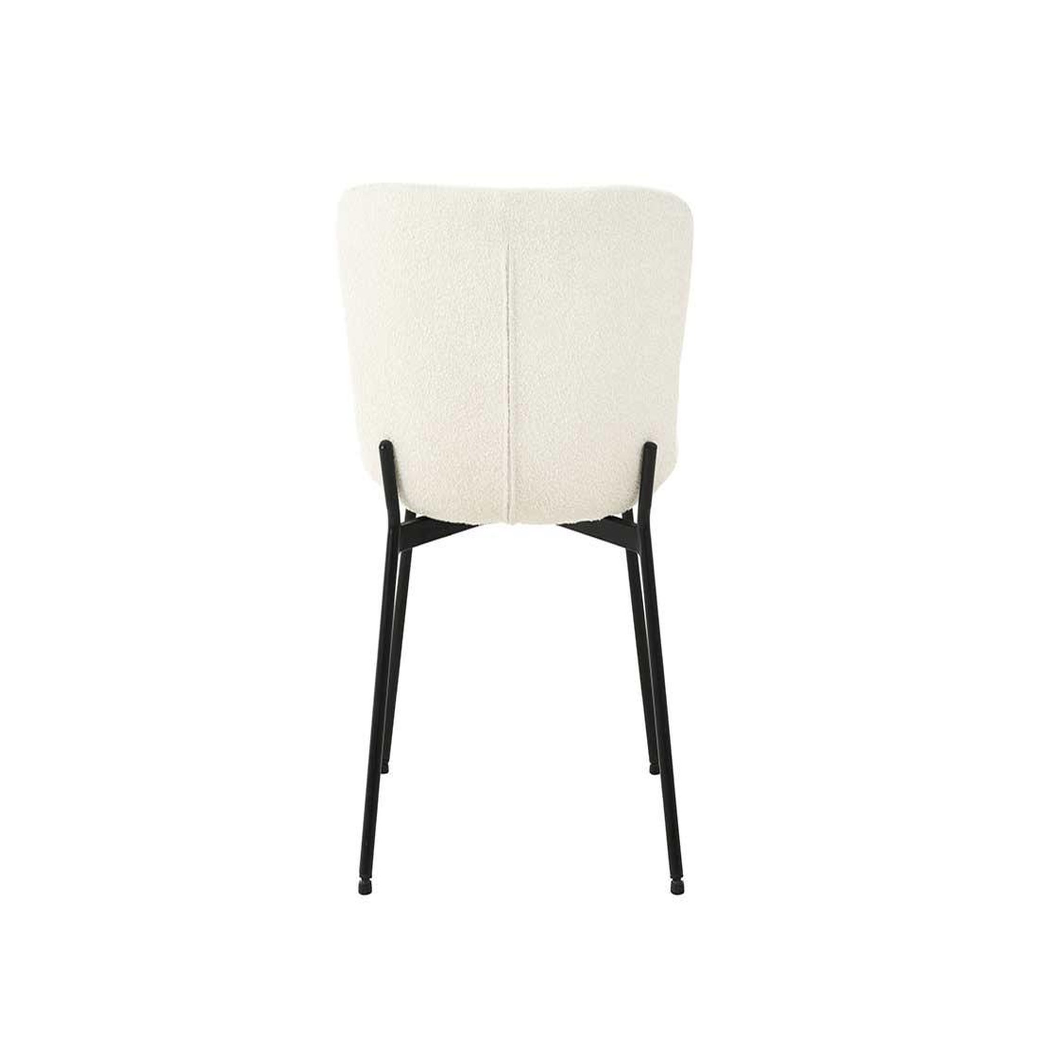 Voir la diapositive 6 : LISA DESIGN Castillo - lot de 4 chaises - beige - en tissu bouclette