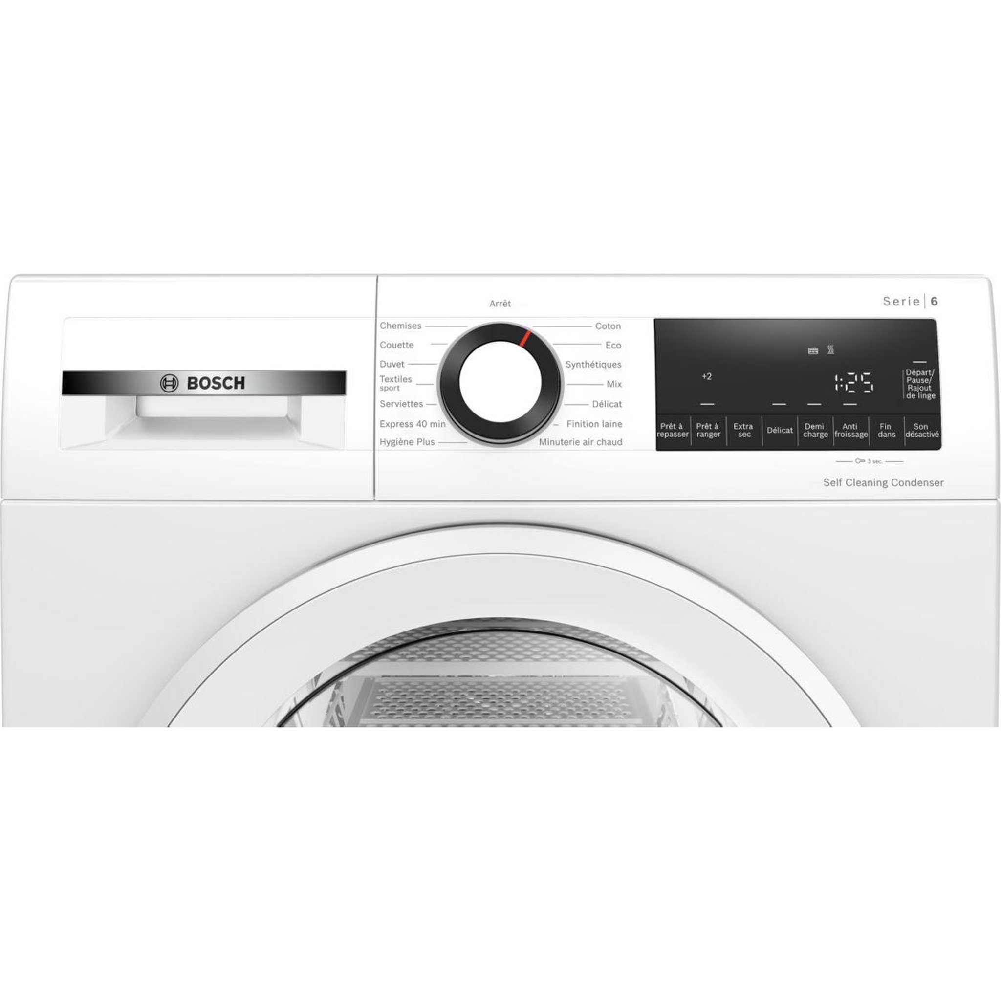 Voir la diapositive 4 : BOSCH Sèche linge pompe à chaleur WQG13500FR 9kg - Idéal famille & Ultra-silencieux & Sérénité