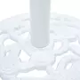 VIDAXL Socle de parasol Blanc 9 kg 40 cm Fonte