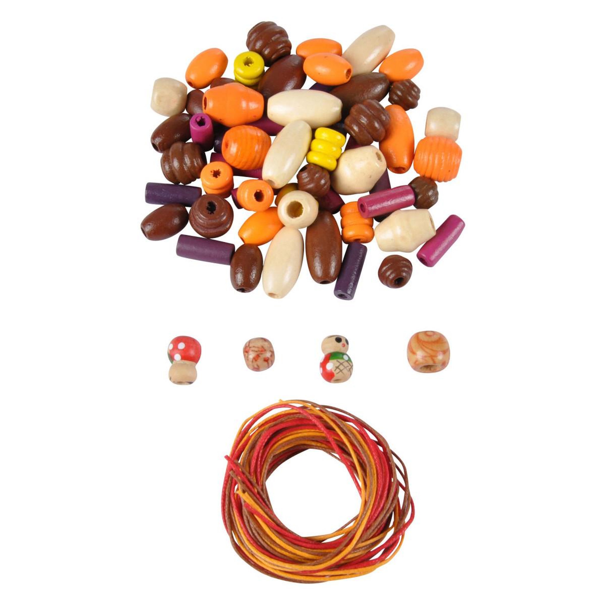 HOMEA Kit Complet  Bijoux Perles  20cm Naturel