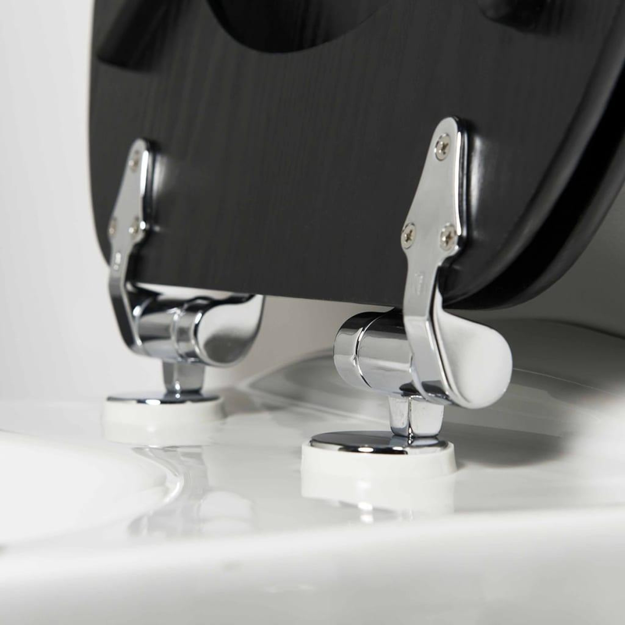 Voir la diapositive 5 : TIGER Tiger Abattant WC a fermeture en douceur Blackwash MDF Noir 252030746