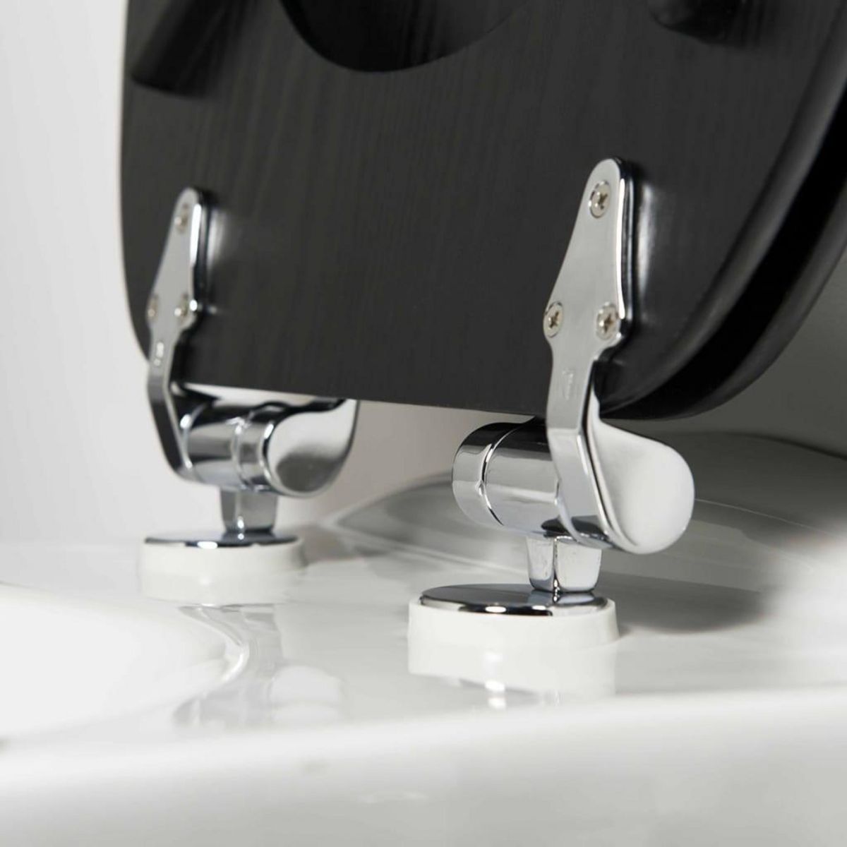 TIGER Tiger Abattant WC a fermeture en douceur Blackwash MDF Noir 252030746