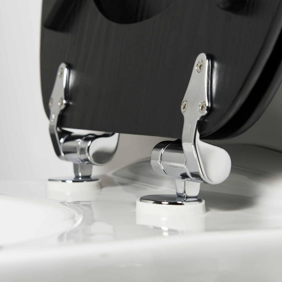 TIGER Tiger Abattant WC a fermeture en douceur Blackwash MDF Noir 252030746