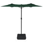 Voir la diapositive 5 : VIDAXL Parasol de jardin a double tete avec LED vert 316x240 cm