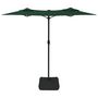 Voir la diapositive 5 : VIDAXL Parasol de jardin a double tete avec LED vert 316x240 cm