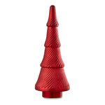 Paris Prix Sapin de Noël en Verre  Côtelé  41cm Rouge