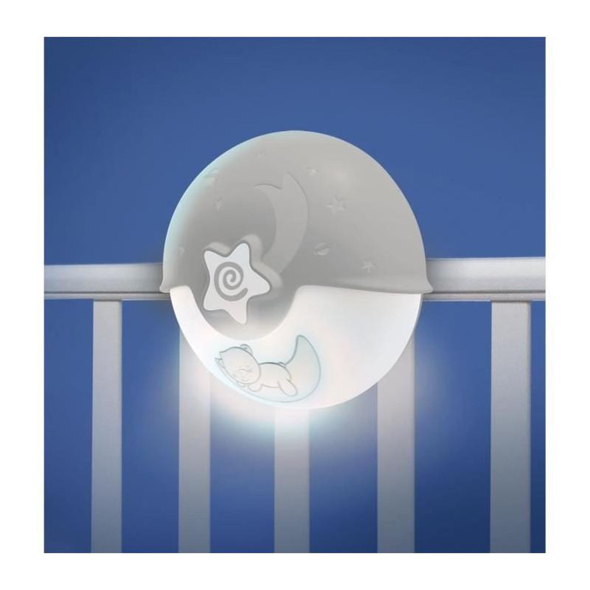 Voir la diapositive 2 : INFANTINO Lumiere apaisante et projecteur - INFANTINO - Projecto Lampe - Gris
