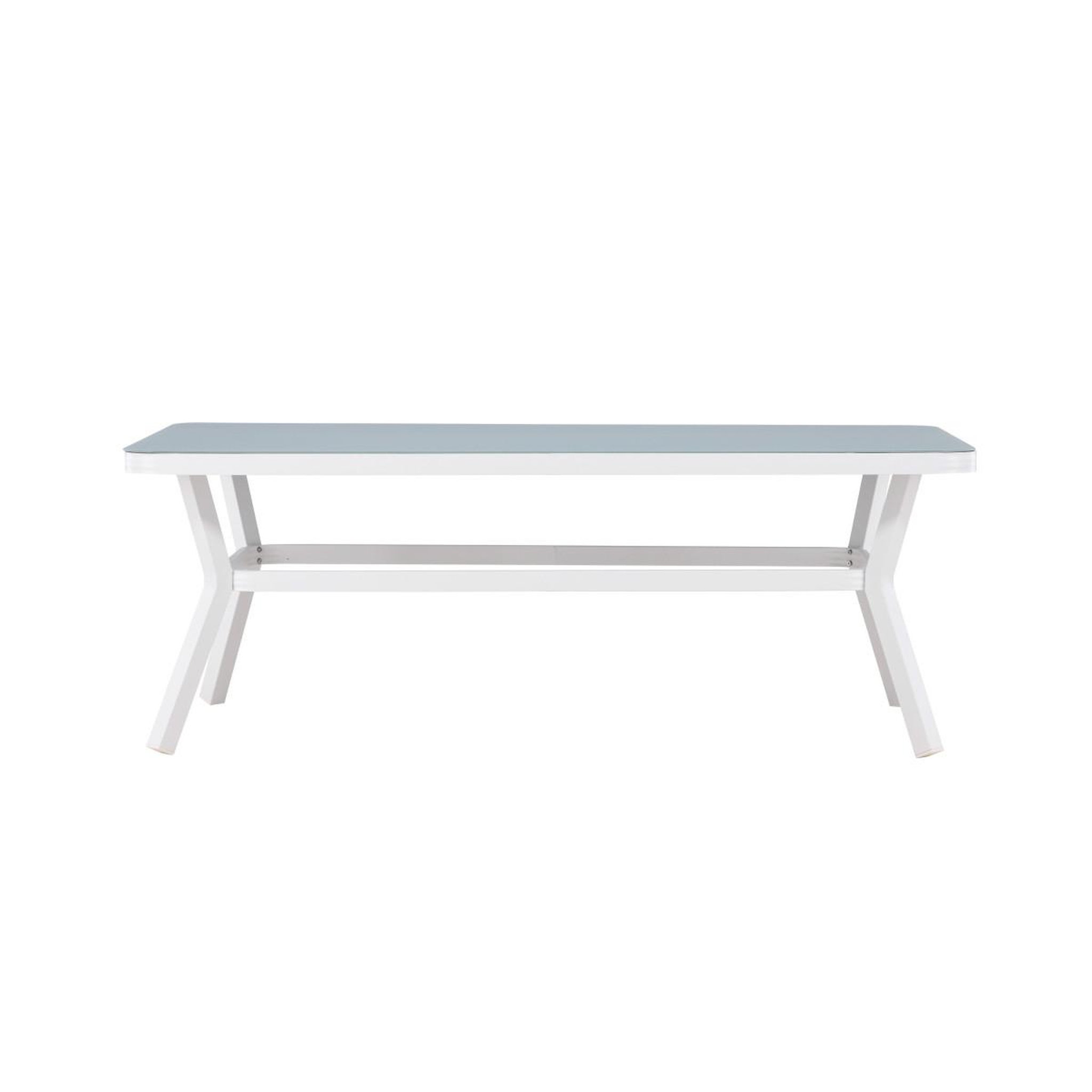 Voir la diapositive 4 : Paris Prix Table de jardin  virya  200cm blanc & gris