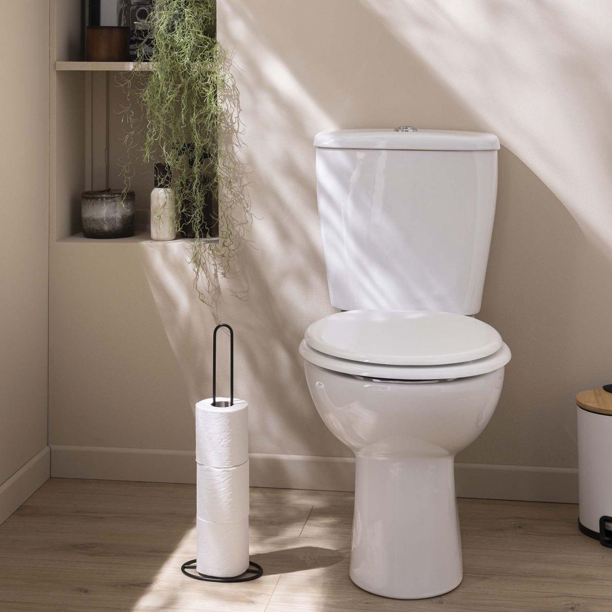 Voir la diapositive 3 : Douceur d'Intérieur Réserve papier wc design  filano  43cm noir