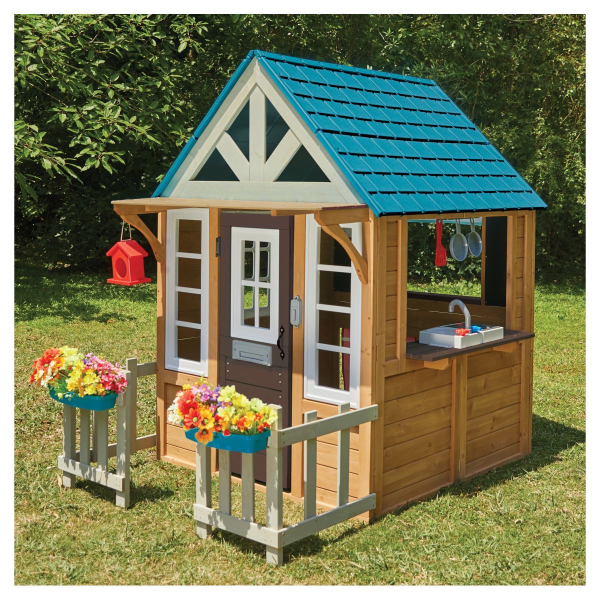 Kidkraft Cabane de jardin enfant - Bois - H1,63m - LAKESIDE 