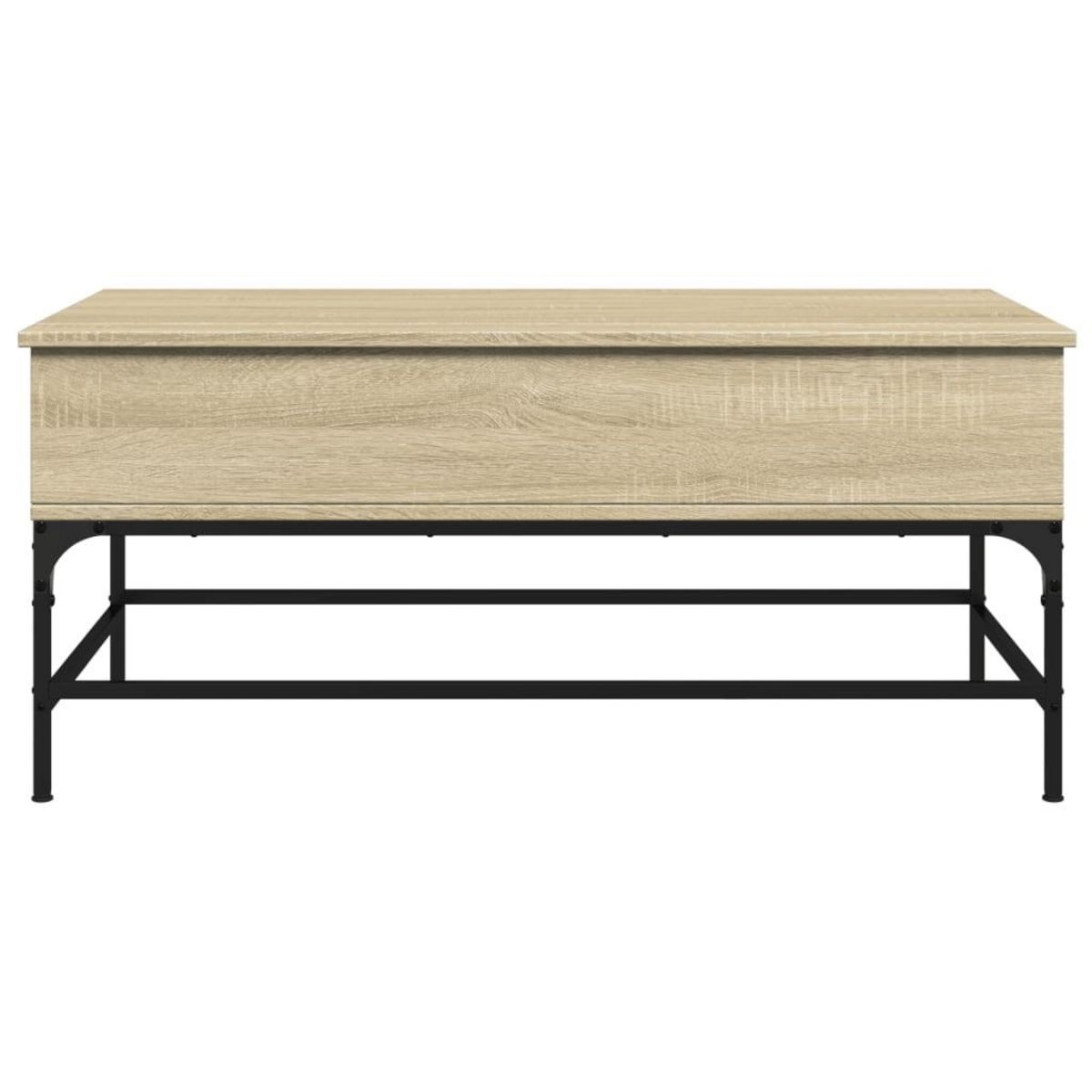 VIDAXL Table basse chene sonoma 100x50x45cm bois d'ingenierie et metal
