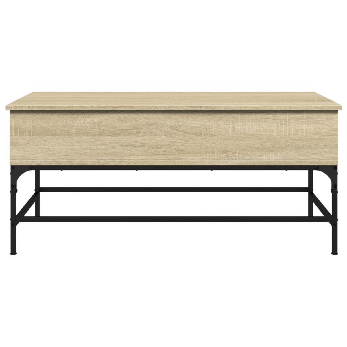 VIDAXL Table basse chene sonoma 100x50x45cm bois d'ingenierie et metal