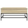 Voir la diapositive 5 : VIDAXL Table basse chene sonoma 100x50x45cm bois d'ingenierie et metal