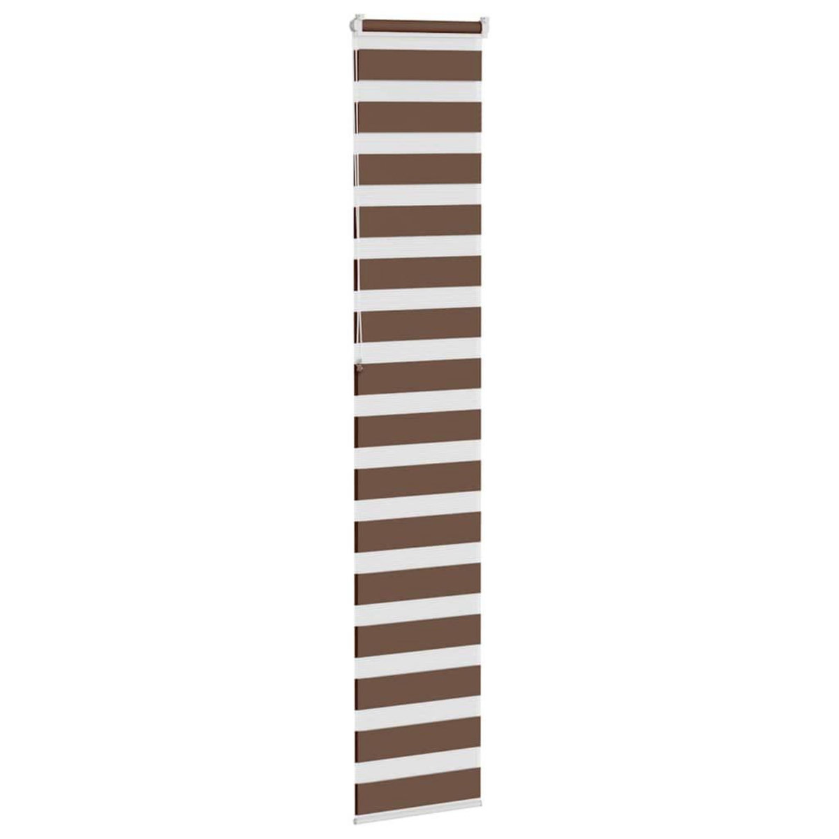 VIDAXL Store zebre marron 50x230 cm largeur du tissu 45,9 cm polyester