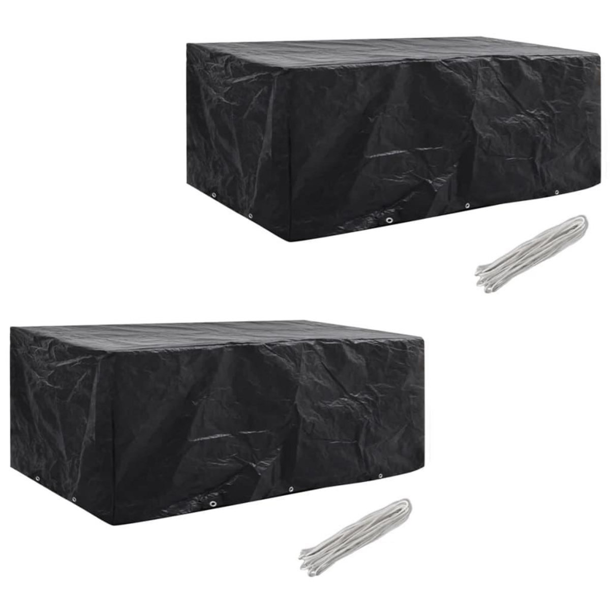 VIDAXL Housses de salon de jardin 2 pcs Rotin 10 œillets 229 x 113 cm