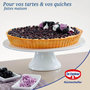 Voir la diapositive 2 : DR.OETKER Ensemble de 2 Moules à tarte quiche 28 cm en email Dr. Oetker Exclusive