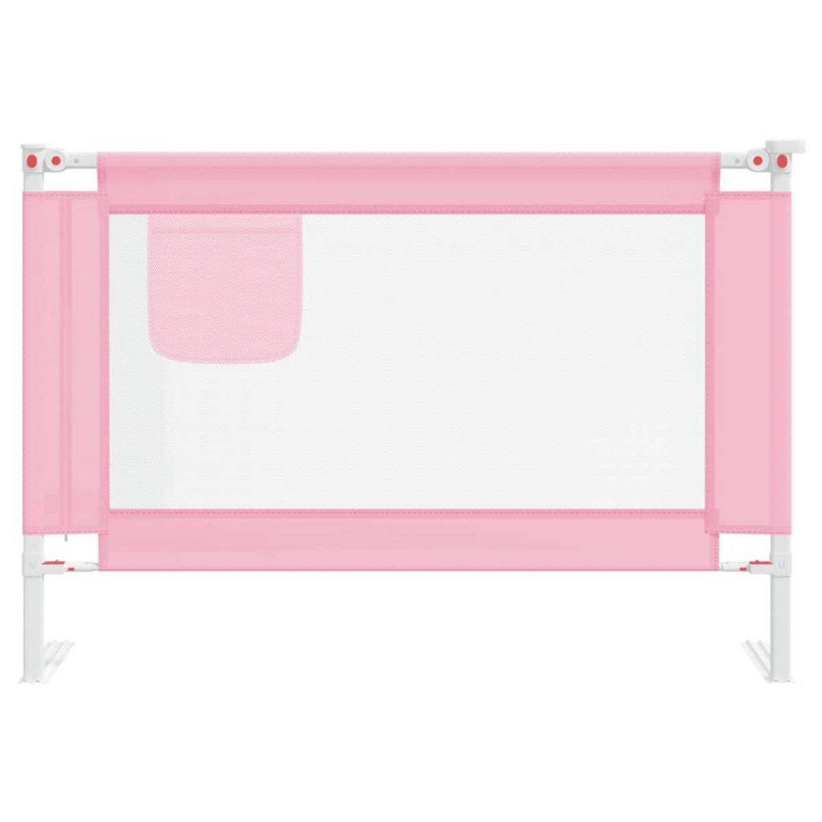 VIDAXL Barriere de securite de lit d'enfant Rose 100x25 cm Tissu