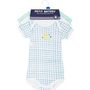 Voir la diapositive 2 : PETIT BATEAU Lot de 3 bodies manches courtes bébé