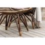Voir la diapositive 5 : Paris Prix Fauteuil de Jardin & Repose-Pieds  Ella  98cm Noyer Foncé