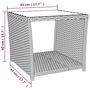 Voir la diapositive 6 : VIDAXL Table a the dessus en verre beige Resine tressee verre trempe