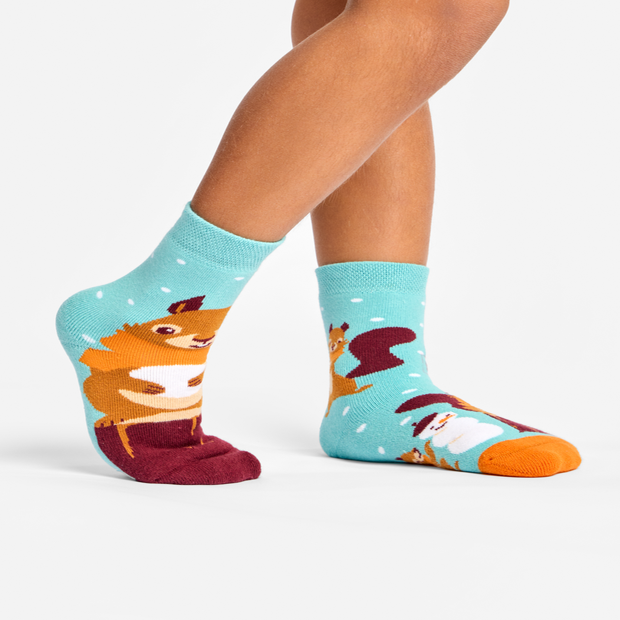 Voir la diapositive 2 : DEDOLES Chaussettes chaudes enfants écureuil d'hiver