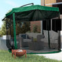 Voir la diapositive 2 : OUTSUNNY Parasol déporté octogonal inclinable pivotant manivelle moustiquaire pied acier Ø 2,95 x 2,42H m vert