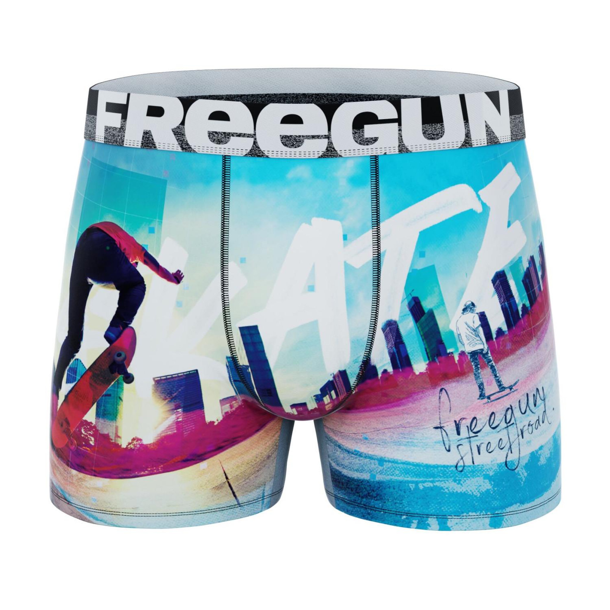 Voir la diapositive 5 : FREEGUN Lot de 4 boxers homme extremes sports