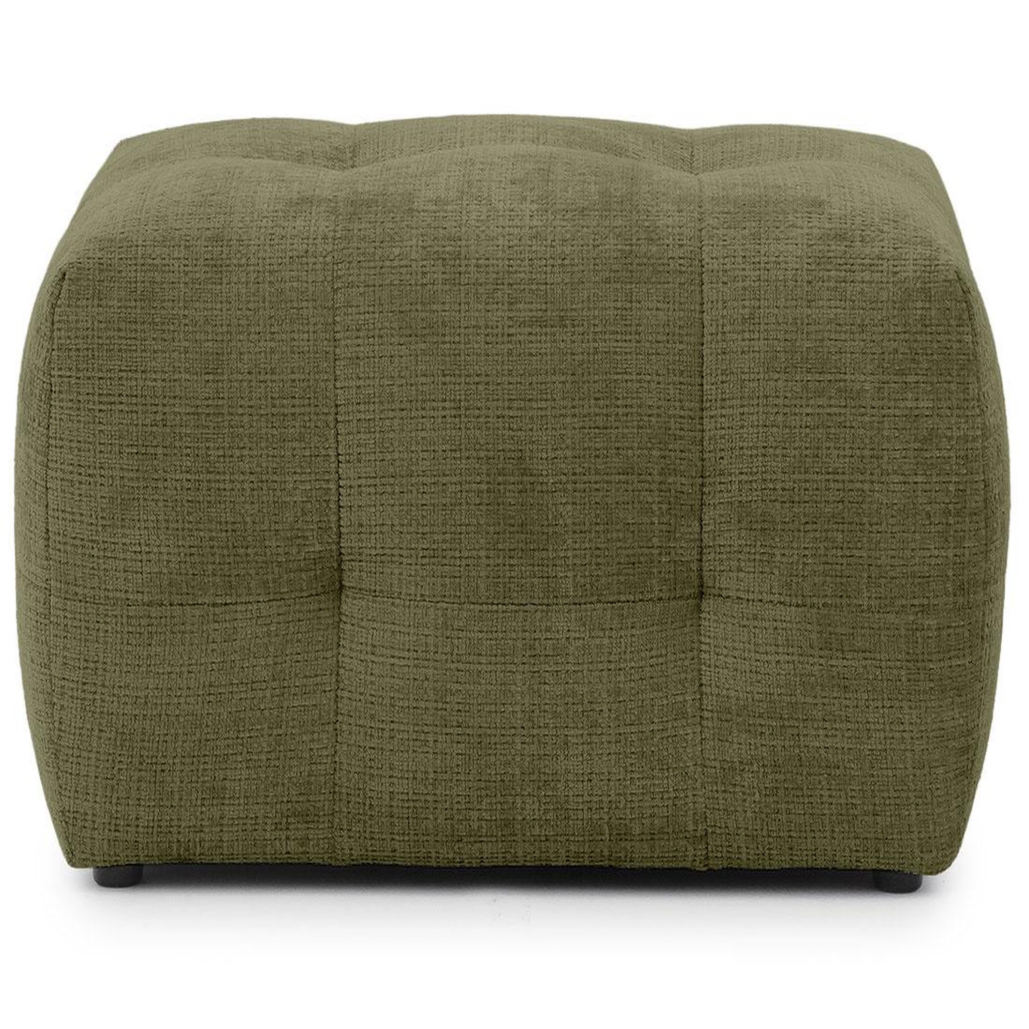 Voir la diapositive 2 : BEST MOBILIER Diane - pouf en velours texturé