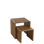 Voir la diapositive 5 : Paris Prix Lot de 2 Tables Basses en Bois  Teck  50cm Naturel
