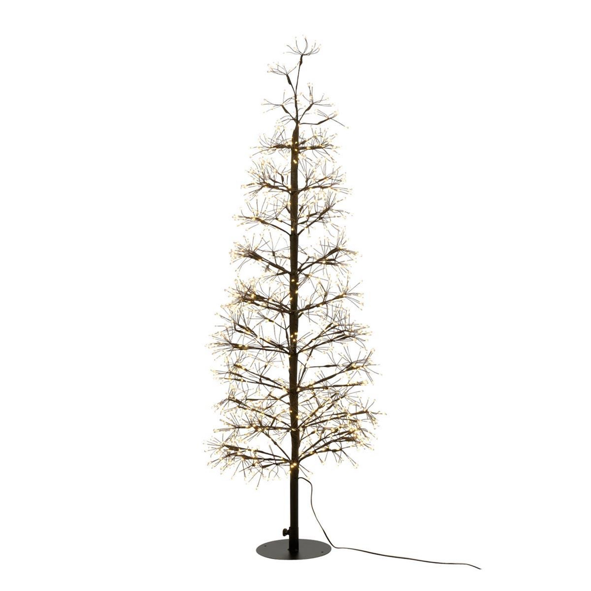 J-LINE Sapin à led en métal  grady  120cm noir