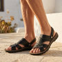 Voir la diapositive 2 : OZABI OZABI Sandales Homme Confort Semelle Souple Antiderapante Scratch 39-45