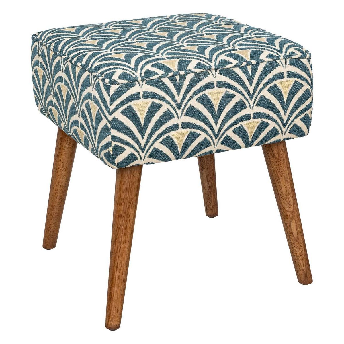 ATMOSPHERA Tabouret d'appoint en tissu jacquard CHIARA