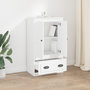 Voir la diapositive 3 : VIDAXL Buffet haut blanc 60x35,5x103,5 cm bois d'ingenierie
