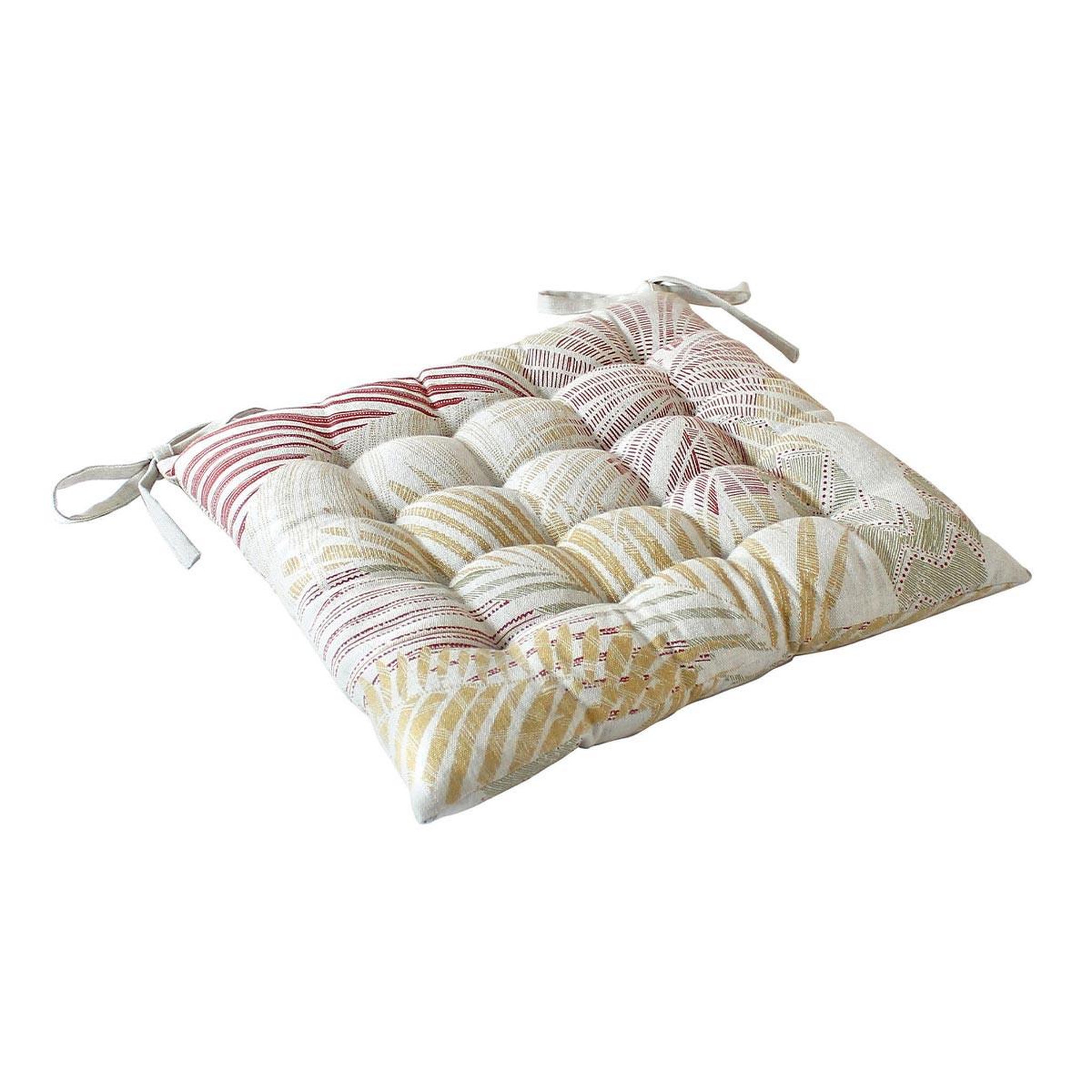 ENJOY HOME Galette de chaise imprimé  majorelle  38x38cm multicolore