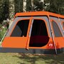 Voir la diapositive 1 : VIDAXL Tente familiale dome 10 personnes gris orange liberation rapide