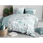Voir la diapositive 2 : ATELIER DU COTON Parure Housse De Couette 100% Coton 57fils Foliage