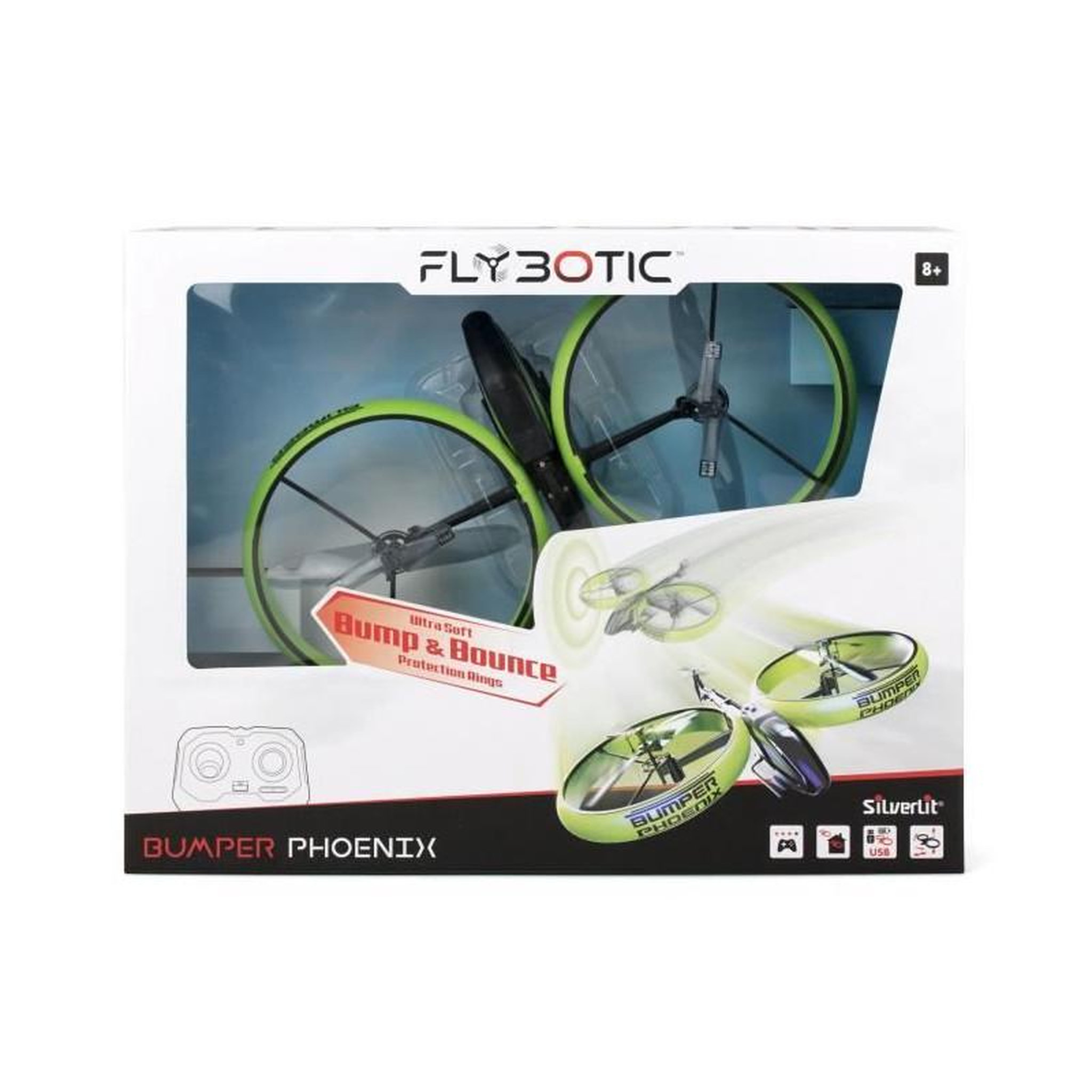 Voir la diapositive 6 : FLYBOTIC Hélicoptere télécommandé - FLYBOTIC - BUMPER PHoeNIX - Style Avatar