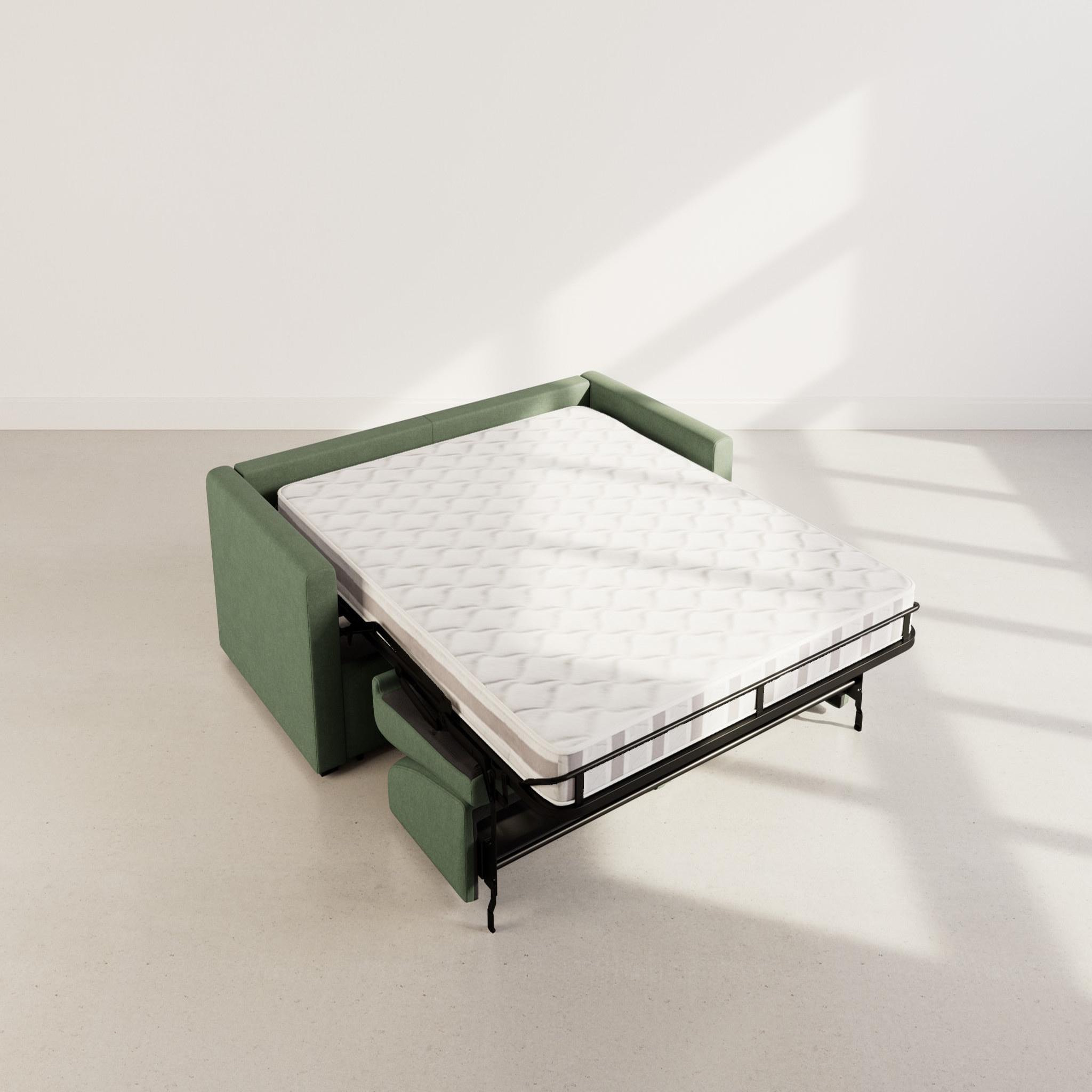 Voir la diapositive 3 : BEST MOBILIER Julia - canapé 3 places convertible express couchage quotidien 140 cm matelas 14 cm en tissu
