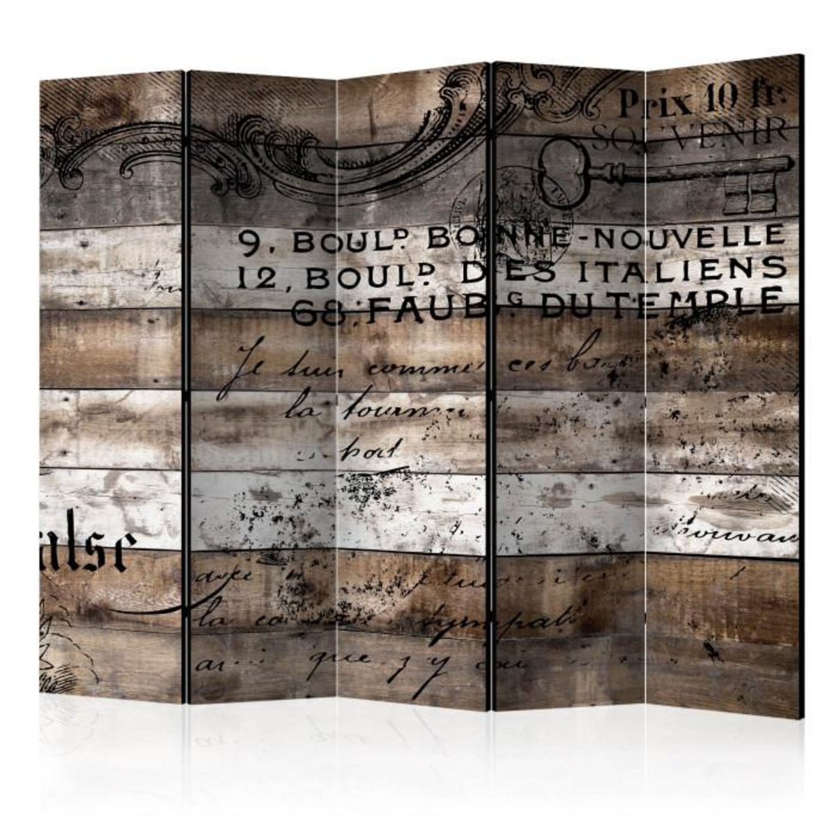 Paris Prix Paravent 5 Volets  Old Vineyard II  172x225cm
