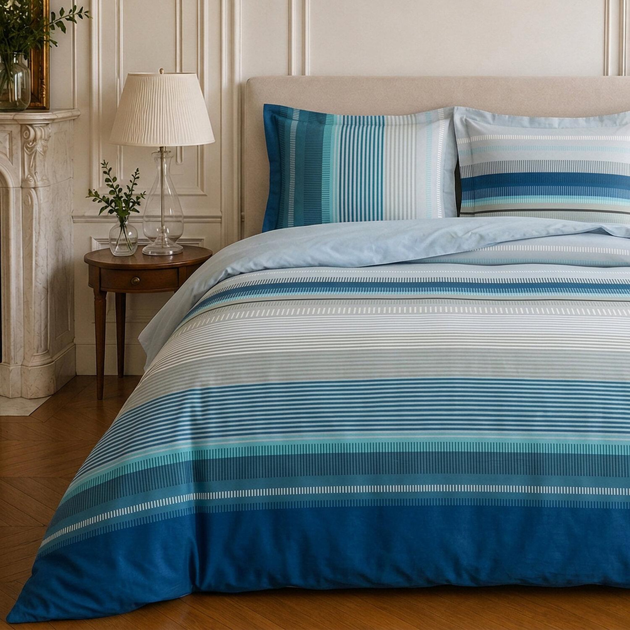 Voir la diapositive 3 : Home collection Parure housse de couette imprimée 100% microfibre - bingo - 220x240 cm