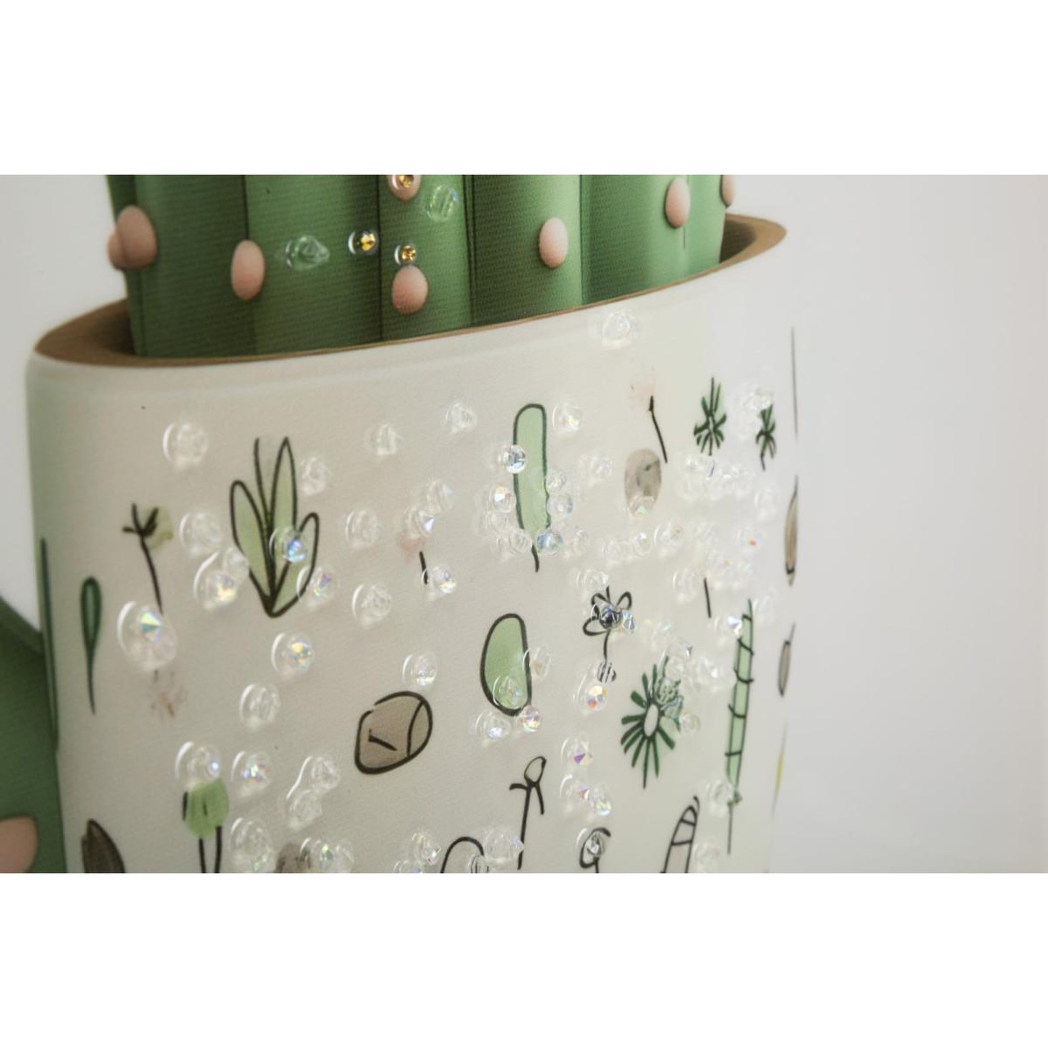 Voir la diapositive 4 : Paris Prix Tableau imprimé  cactus ii  40x40cm multicolore