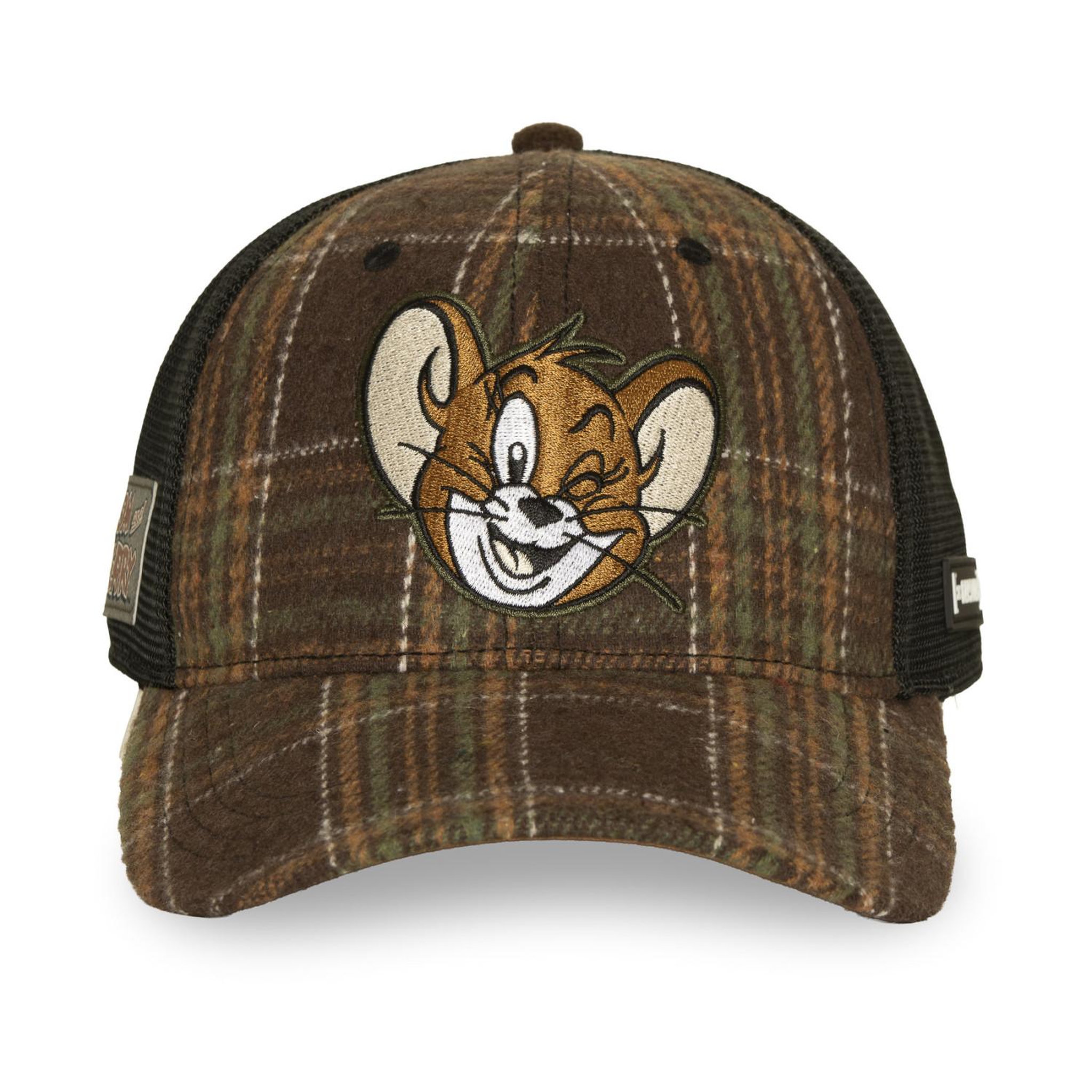 Voir la diapositive 2 : CAPSLAB Casquette baseball avec filet et patch tom & jerry jerry