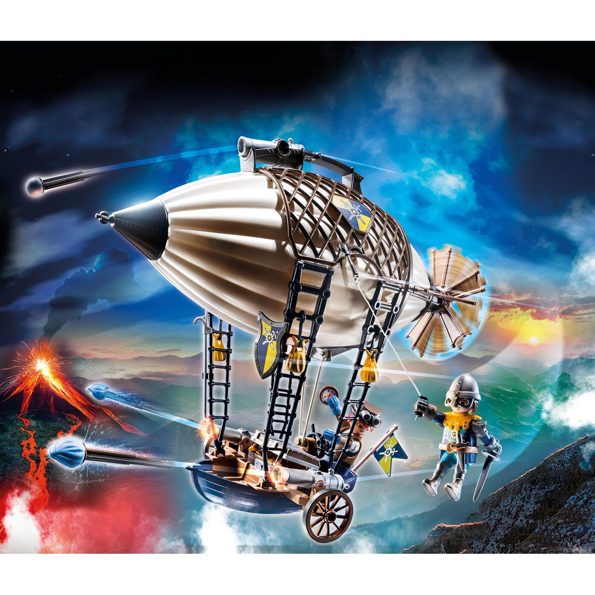 Voir la diapositive 8 : PLAYMOBIL 70642 Novelmore - Aérostat de Dario