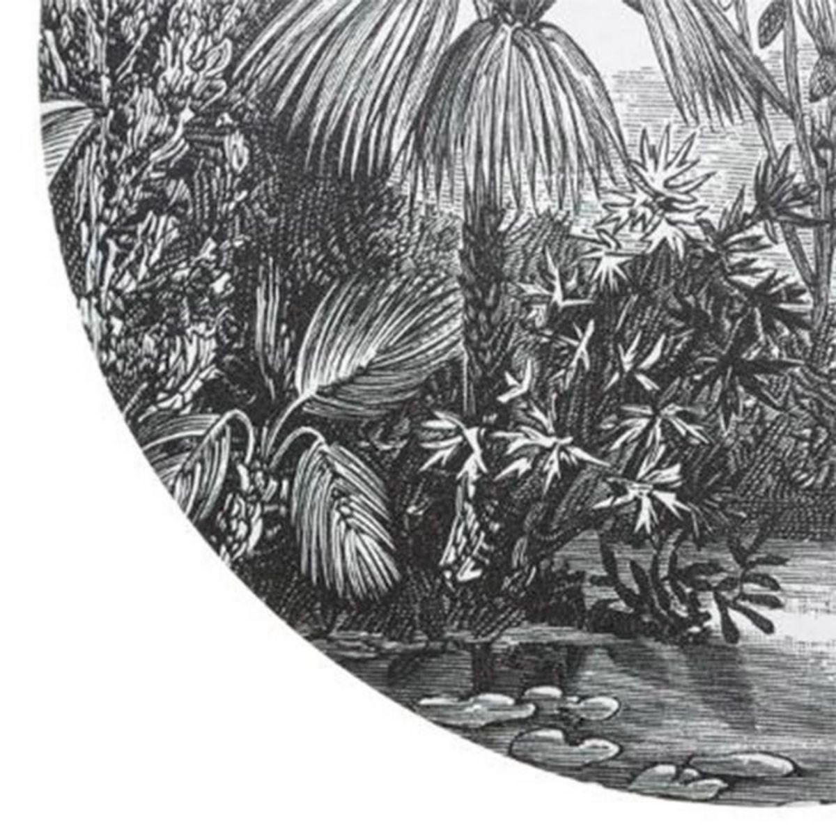 ATMOSPHERA Set de Table Vintage  Colonial  38cm Noir & Blanc