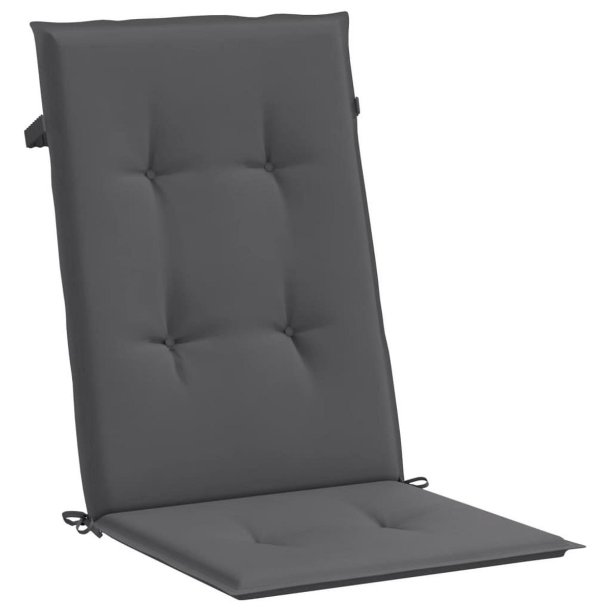 VIDAXL Coussins de chaise de jardin a dossier haut lot de 6 anthracite